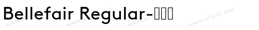 Bellefair Regular字体转换